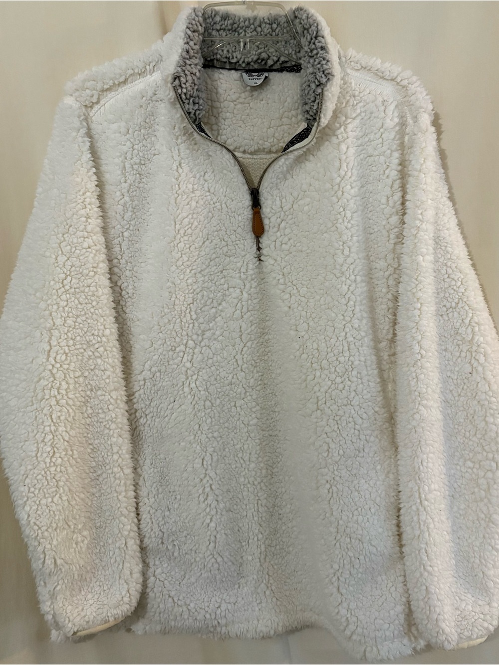 Katydid Cream Sherpa Half-Zip Pullover